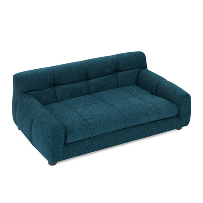 Soft and comfortable pet sofa with backrest and armrests, suitable for